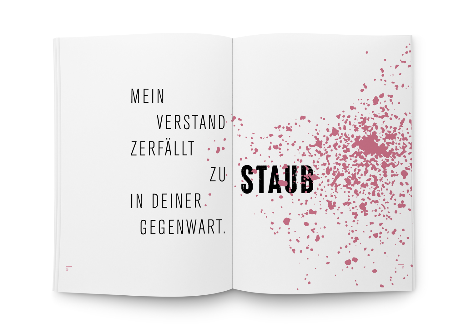 Herzenssprüche im Männerrosa Poesie Buch
